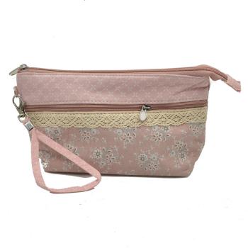 Handtasche Patchwork Kosmetiktasche rose